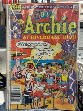 Archie at Riverdale High Comic Book #586- Bright Red & Yellow Cover